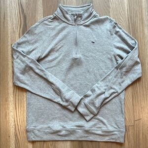 Vineyard Vines Boys Light Gray Zip-Up Sweater size L /16